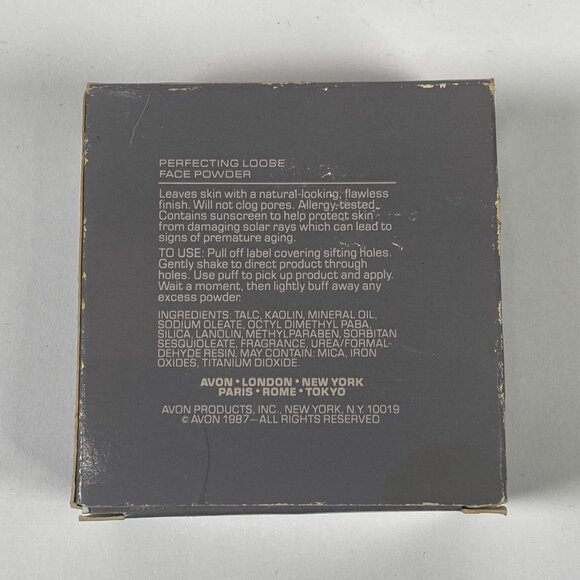 1987 Avon AMM Perfecting Loose Face Powder Translucent Light New Old Stock - Picture 5 of 9